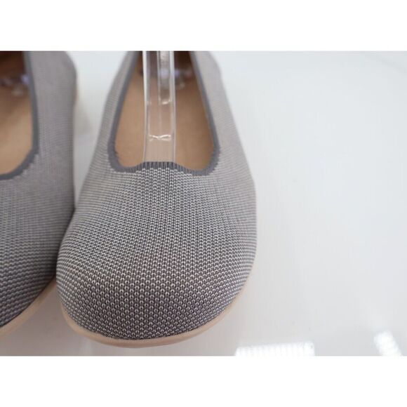 Abeo Tilly Women's Flats Loafers Size 7.5 Neutral Knit Blue White Slip On Comfy - Picture 6 of 16